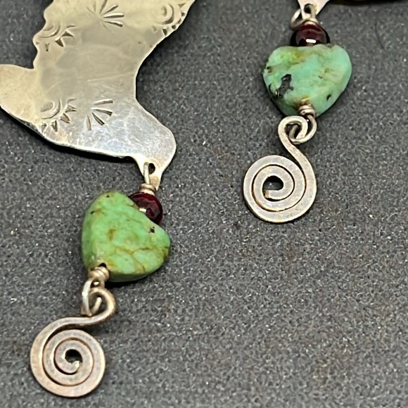 Vintage Sterling silver bird earrings. - Picture 4 of 5